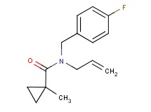 N-allyl-N-(4-fluorobenzyl)-1-methylcyclopropanecarboxamide