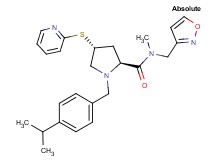 (4R)-1-(4-isopropylbenzyl)-N-(3-isoxazolylmethyl)-N-methyl-4-(2-pyridinylthio)-L-prolinamide