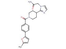 2-(2-{1-[4-(5-methyl-2-furyl)benzoyl]piperidin-4-yl}-1H-imidazol-1-yl)acetamide