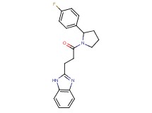 2-{3-[2-(4-fluorophenyl)-1-pyrrolidinyl]-3-oxopropyl}-1H-benzimidazole
