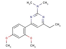 4-(2,4-dimethoxyphenyl)-6-ethyl-N,N-dimethylpyrimidin-2-amine