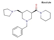 (3R,5R)-1-benzyl-3-(1-piperidinylcarbonyl)-5-(1-pyrrolidinylmethyl)piperidine