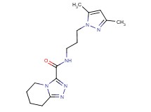 N-[3-(3,5-dimethyl-1H-pyrazol-1-yl)propyl]-5,6,7,8-tetrahydro[1,2,4]triazolo[4,3-a]pyridine-3-carboxamide