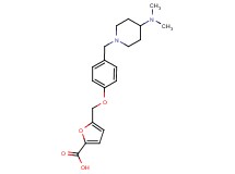 5-[(4-{[4-(dimethylamino)piperidin-1-yl]methyl}phenoxy)methyl]-2-furoic acid