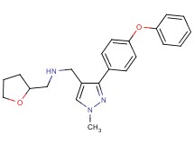 1-[1-methyl-3-(4-phenoxyphenyl)-1H-pyrazol-4-yl]-N-(tetrahydro-2-furanylmethyl)methanamine