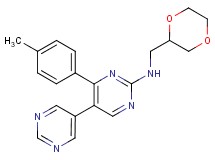 N-(1,4-dioxan-2-ylmethyl)-4-(4-methylphenyl)-5,5'-bipyrimidin-2-amine