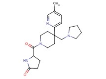 5-{[4-(5-methylpyridin-2-yl)-4-(pyrrolidin-1-ylmethyl)piperidin-1-yl]carbonyl}pyrrolidin-2-one