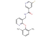 N-{[2-(2,6-dimethylphenoxy)pyridin-3-yl]methyl}-5-fluoronicotinamide