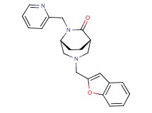 (1S*,5R*)-3-(1-benzofuran-2-ylmethyl)-6-(2-pyridinylmethyl)-3,6-diazabicyclo[3.2.2]nonan-7-one