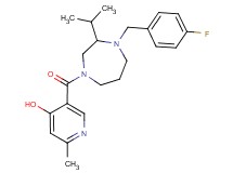 5-{[4-(4-fluorobenzyl)-3-isopropyl-1,4-diazepan-1-yl]carbonyl}-2-methyl-4-pyridinol