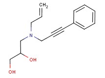 3-[allyl(3-phenylprop-2-yn-1-yl)amino]propane-1,2-diol