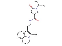 1-isopropyl-N-[2-(2-methyl-5,6-dihydro-4H-pyrrolo[3,2,1-ij]quinolin-1-yl)ethyl]-5-oxo-3-pyrrolidinecarboxamide