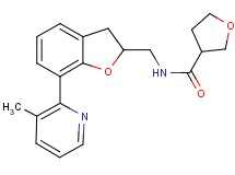 N-{[7-(3-methyl-2-pyridinyl)-2,3-dihydro-1-benzofuran-2-yl]methyl}tetrahydro-3-furancarboxamide