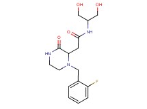 2-[1-(2-fluorobenzyl)-3-oxo-2-piperazinyl]-N-[2-hydroxy-1-(hydroxymethyl)ethyl]acetamide