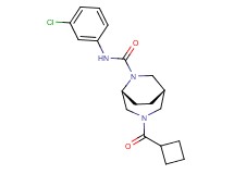 (1S*,5R*)-N-(3-chlorophenyl)-3-(cyclobutylcarbonyl)-3,6-diazabicyclo[3.2.2]nonane-6-carboxamide