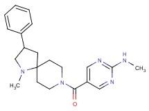 N-methyl-5-[(1-methyl-3-phenyl-1,8-diazaspiro[4.5]dec-8-yl)carbonyl]-2-pyrimidinamine