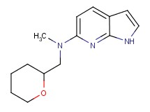 N-methyl-N-(tetrahydro-2H-pyran-2-ylmethyl)-1H-pyrrolo[2,3-b]pyridin-6-amine