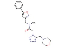 N-methyl-2-[5-(4-morpholinylmethyl)-1H-tetrazol-1-yl]-N-[(5-phenyl-3-isoxazolyl)methyl]acetamide