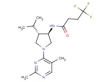 N-[rel-(3R,4S)-1-(2,5-dimethyl-4-pyrimidinyl)-4-isopropyl-3-pyrrolidinyl]-4,4,4-trifluorobutanamide hydrochloride