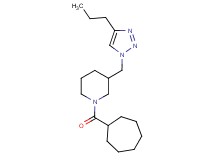 1-(cycloheptylcarbonyl)-3-[(4-propyl-1H-1,2,3-triazol-1-yl)methyl]piperidine