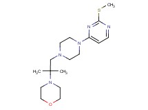 4-(1,1-dimethyl-2-{4-[2-(methylthio)pyrimidin-4-yl]piperazin-1-yl}ethyl)morpholine
