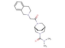 (1R*,5R*)-6-(3,4-dihydro-2(1H)-isoquinolinylacetyl)-N,N-dimethyl-3,6-diazabicyclo[3.2.2]nonane-3-carboxamide