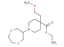 ethyl 1-(1,4-dithiepan-6-yl)-4-(2-methoxyethyl)-4-piperidinecarboxylate