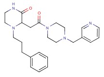 3-{2-oxo-2-[4-(3-pyridinylmethyl)-1-piperazinyl]ethyl}-4-(3-phenylpropyl)-2-piperazinone