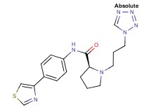 1-[3-(1H-tetrazol-1-yl)propyl]-N-[4-(1,3-thiazol-4-yl)phenyl]-L-prolinamide