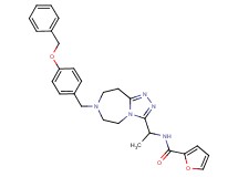 N-(1-{7-[4-(benzyloxy)benzyl]-6,7,8,9-tetrahydro-5H-[1,2,4]triazolo[4,3-d][1,4]diazepin-3-yl}ethyl)-2-furamide