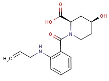 (2R*,4S*)-1-[2-(allylamino)benzoyl]-4-hydroxypiperidine-2-carboxylic acid