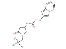 N-[1-(2,2-dimethylpropyl)-5-oxo-3-pyrrolidinyl]-3-imidazo[1,2-a]pyridin-2-ylpropanamide