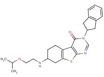 3-(2,3-dihydro-1H-inden-2-yl)-7-[(2-isopropoxyethyl)amino]-5,6,7,8-tetrahydro[1]benzothieno[2,3-d]pyrimidin-4(3H)-one