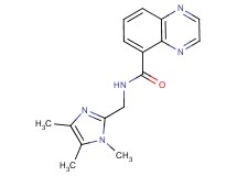 N-[(1,4,5-trimethyl-1H-imidazol-2-yl)methyl]-5-quinoxalinecarboxamide trifluoroacetate