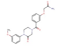2-(3-{[4-(3-methoxyphenyl)-3-oxo-1-piperazinyl]carbonyl}phenoxy)acetamide
