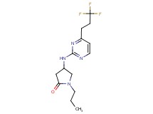 1-propyl-4-{[4-(3,3,3-trifluoropropyl)pyrimidin-2-yl]amino}pyrrolidin-2-one