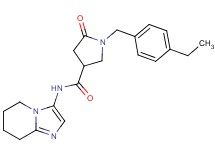 1-(4-ethylbenzyl)-5-oxo-N-(5,6,7,8-tetrahydroimidazo[1,2-a]pyridin-3-yl)pyrrolidine-3-carboxamide