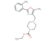 ethyl 4-{[5-methyl-2-(2-methylphenyl)-1,3-oxazol-4-yl]methyl}-1-piperazinecarboxylate