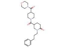 5-{[4-(4-morpholinylcarbonyl)-1-piperidinyl]carbonyl}-1-(3-phenylpropyl)-2-piperidinone