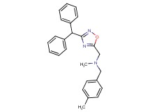 1-[3-(diphenylmethyl)-1,2,4-oxadiazol-5-yl]-N-methyl-N-(4-methylbenzyl)methanamine