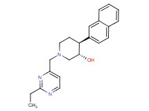 (3S*,4S*)-1-[(2-ethylpyrimidin-4-yl)methyl]-4-(2-naphthyl)piperidin-3-ol