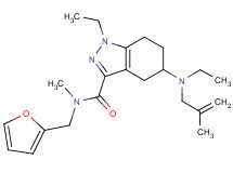 1-ethyl-5-[ethyl(2-methyl-2-propen-1-yl)amino]-N-(2-furylmethyl)-N-methyl-4,5,6,7-tetrahydro-1H-indazole-3-carboxamide
