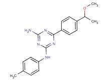 6-[4-(1-methoxyethyl)phenyl]-N-(4-methylphenyl)-1,3,5-triazine-2,4-diamine