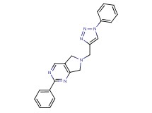 2-phenyl-6-[(1-phenyl-1H-1,2,3-triazol-4-yl)methyl]-6,7-dihydro-5H-pyrrolo[3,4-d]pyrimidine