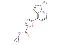 N-cyclopropyl-5-(1-methyl-1H-pyrrolo[2,3-b]pyridin-4-yl)-2-furamide