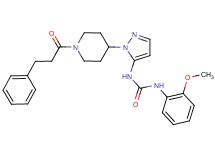 N-(2-methoxyphenyl)-N'-{1-[1-(3-phenylpropanoyl)-4-piperidinyl]-1H-pyrazol-5-yl}urea