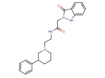 2-(3-oxo-1,3-dihydro-2H-indazol-2-yl)-N-[2-(3-phenylpiperidin-1-yl)ethyl]acetamide