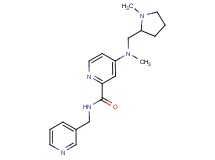 4-{methyl[(1-methyl-2-pyrrolidinyl)methyl]amino}-N-(3-pyridinylmethyl)-2-pyridinecarboxamide