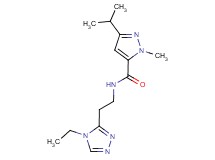 N-[2-(4-ethyl-4H-1,2,4-triazol-3-yl)ethyl]-3-isopropyl-1-methyl-1H-pyrazole-5-carboxamide