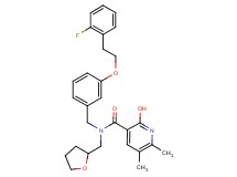 N-{3-[2-(2-fluorophenyl)ethoxy]benzyl}-2-hydroxy-5,6-dimethyl-N-(tetrahydro-2-furanylmethyl)nicotinamide